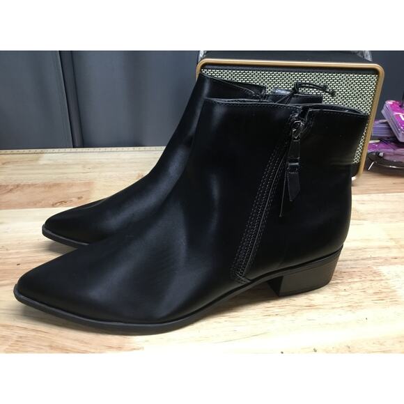 Worthington Brookdale 053-0341 Ankle Boots Women's US 9.5M Black Pointed Toe - Picture 2 of 8